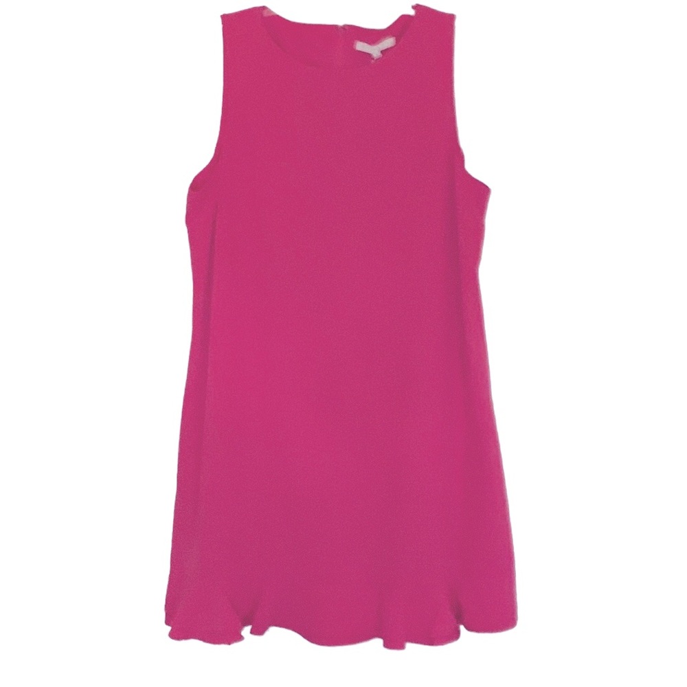 Preston & York Dress with ruffle hem line, fuchsia/hot pink, size 18